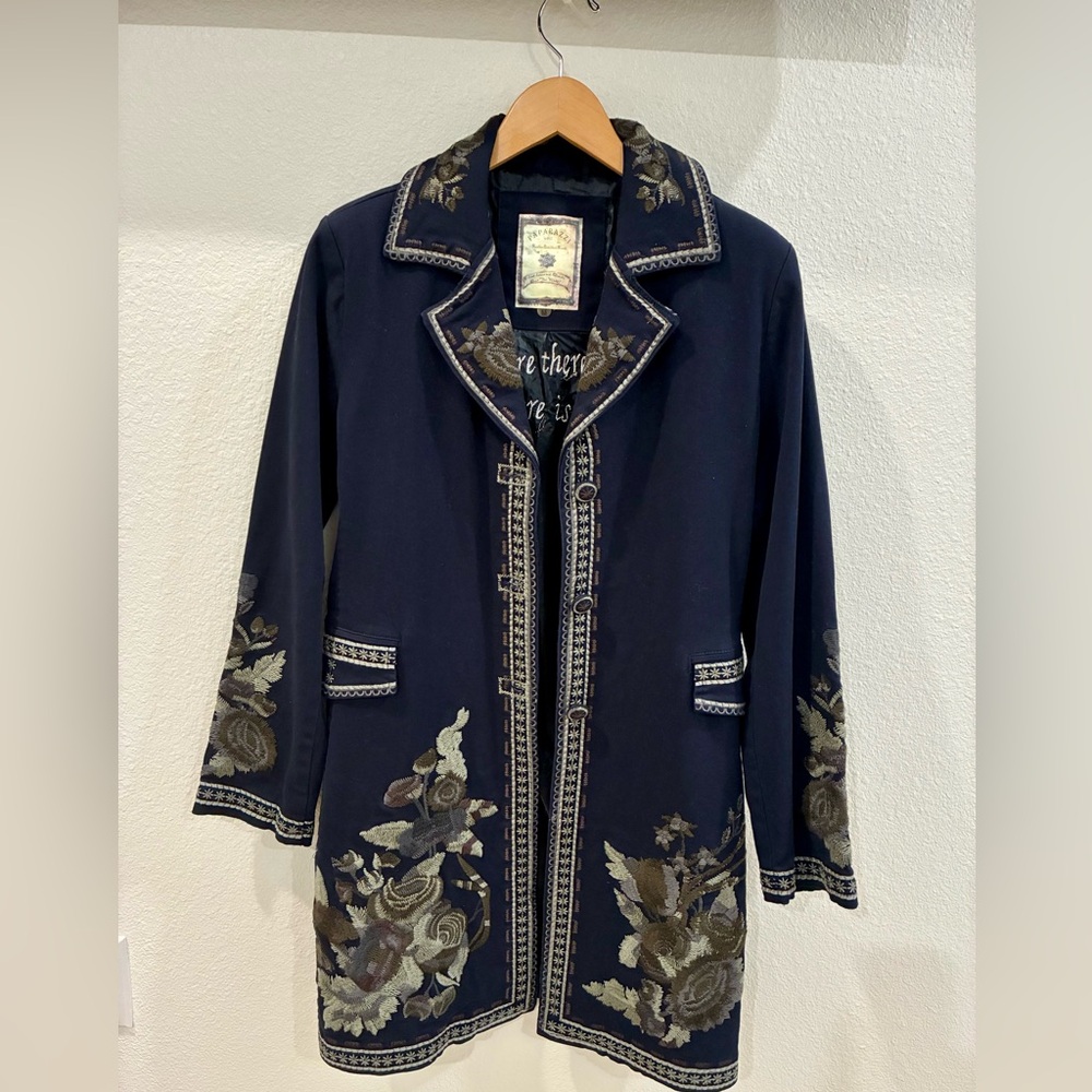 Paparazzi Embroidered Coat